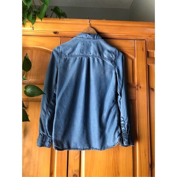 Mossimo Supply CO Denim Botton Down SZ S Made Of Lyocell - Picture 4 of 10